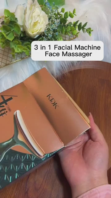3-in-1 Anti-Wrinkle Face, Neck & Eyes Massager – Skin Tightening & Relaxation Tool